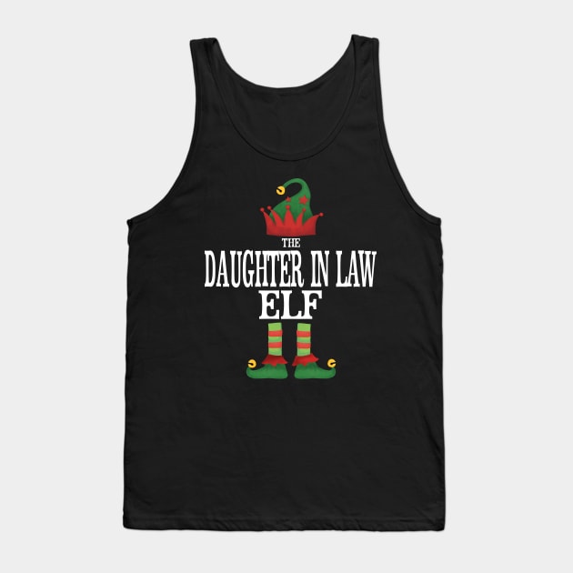 Daughter In Law Elf Matching Family Group Christmas Party Pajamas Tank Top by uglygiftideas